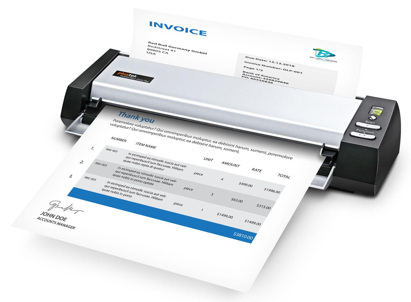 plustek MobileOffice D430 Plus Mobiler Scanner 0329