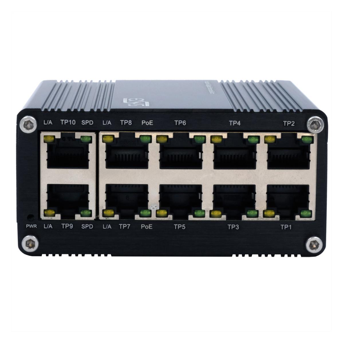Exsys Industr. Mini PoE-Switch 10x 1 Gbps (10 Ports) (EX-62025POE)
