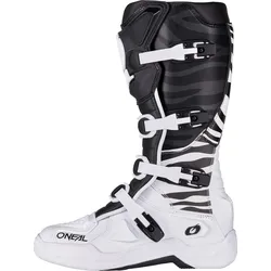 ONeal 3SRS MX Zebra, Stiefel - Schwarz/Weiß - 49 EU
