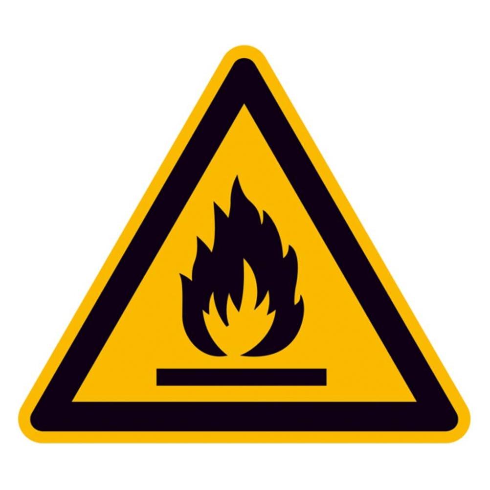 Wolk Gefahren-Warnschild Aluminium, Entflammbar, 200 mm x 200mm (11.0152)