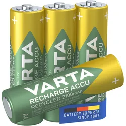 VARTA Recharge Accu Recycled AA 2100 mAh Blister 4