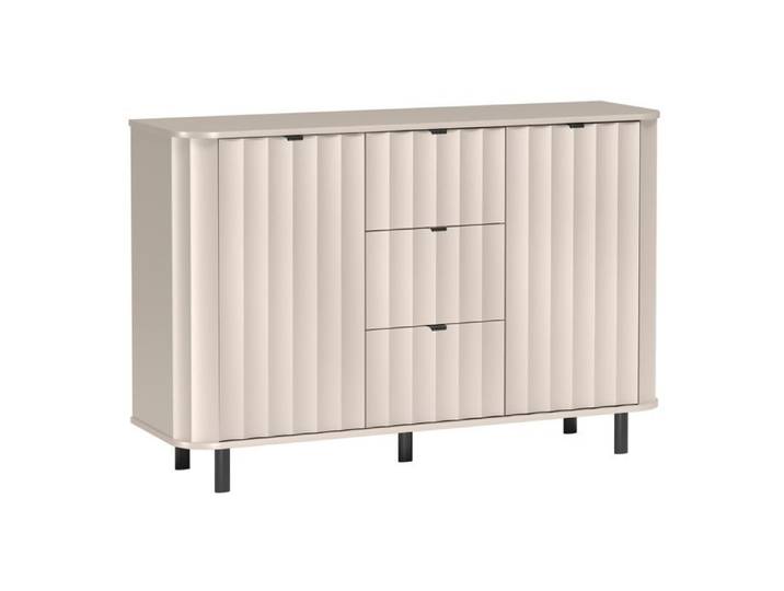 Buffet 2 portes avec trois tiroirs – NOVADO – 137 cm – gris cachemire