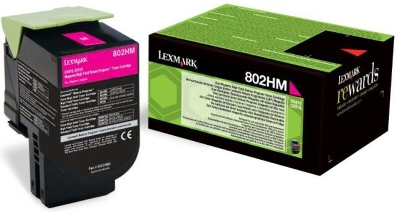 Lexmark 80C2HM0 (802HM) - Magenta - Toner - Hohe Kapazität