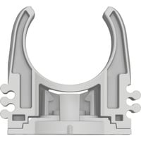 PRO EPC-25 Rohrclip, 100 Stück, Schelle hellgrau, für Rohre Ø 25mm