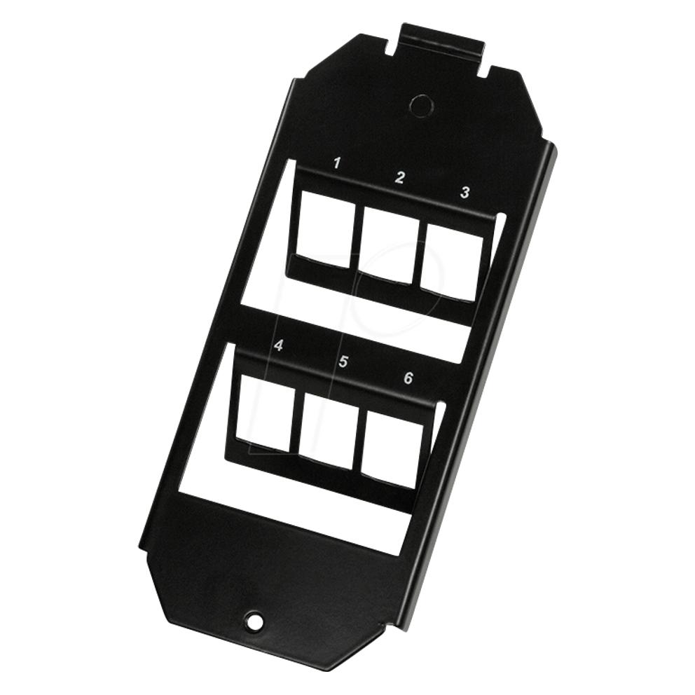 LogiLink 2 x 3 Leeres Keystone-Patchpanel (NK4060)