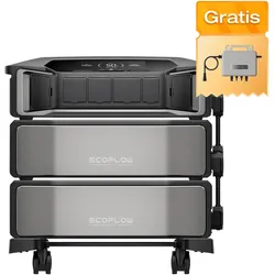 EcoFlow DELTA Pro Ultra Powerstation - 0 % MwSt. (Nur Deutschland) DELTA Pro Ultra + DELTA Pro Ultra Zusatzbatterie + Gratis STREAM Mikro-Wechselrichter