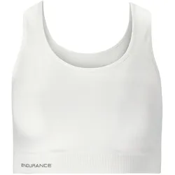 ENDURANCE Katrina Seamless Low Support Sport-BH Damen 1002 - white S/M