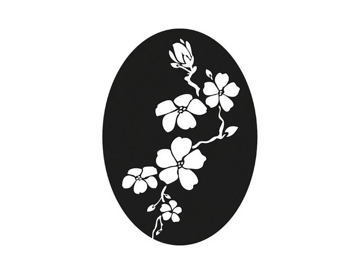 Rayher Kirschblüte Label 4 × 5.5 cm