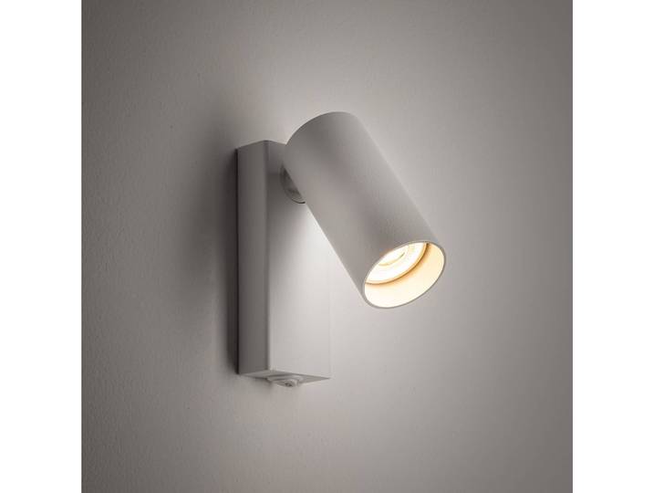 Wandstrahler FOURTY, weiß, Höhe 17 cm, Metall, GU10 FOURTY Nowodvorski Lighting, weiß / opal, für Wohn- / Esszimmer, Metall, Modern