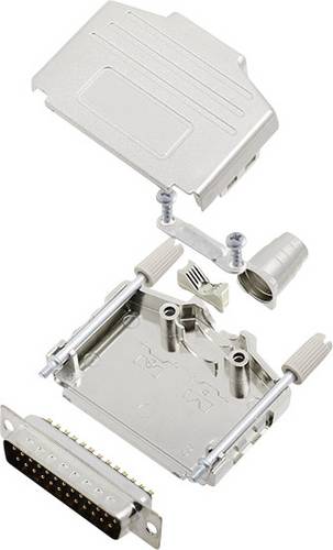 Encitech DPPK25-M-DBP-K 6355-0004-03 D-SUB Stiftleisten-Set 180° Polzahl: 25 Lötkelch 1 Set