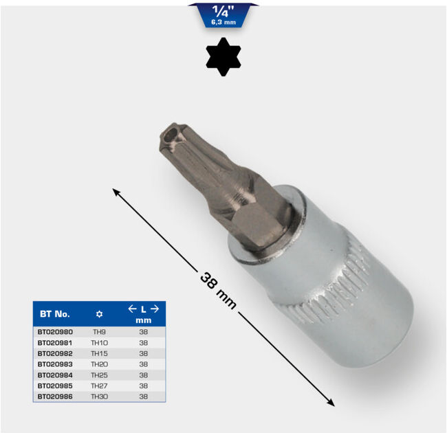 Brilliant Tools Douille TX 1/4