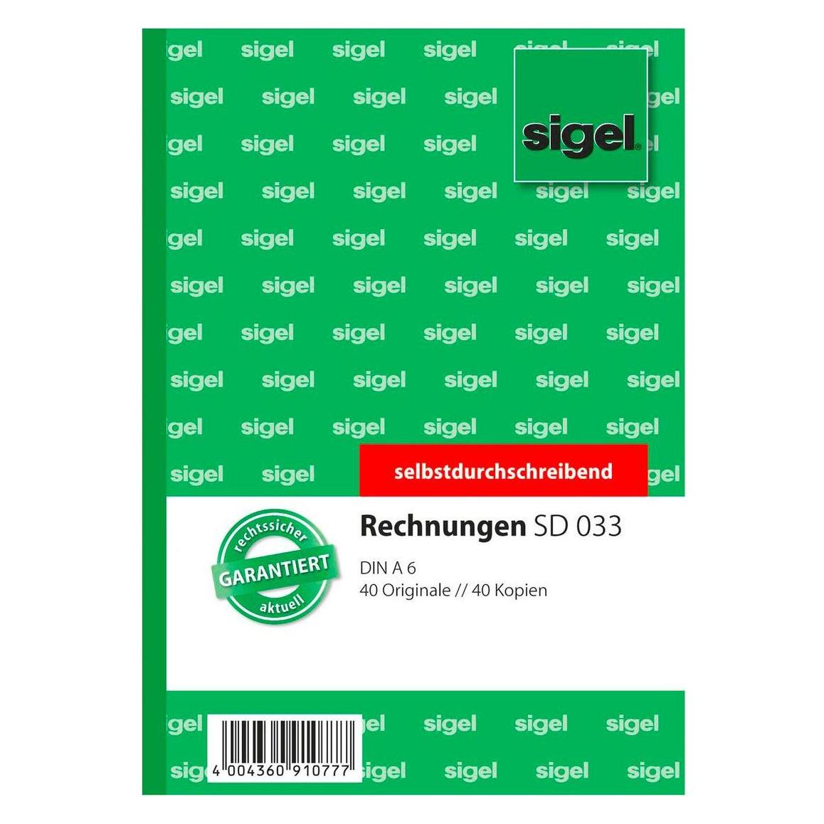 Sigel Rechnungen (SD033)