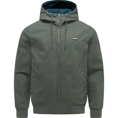 Outdoorjacke RAGWEAR "Stewie Vintage", Herren, Gr. XXXL (58), grün (olivgrün), Obermaterial: 100% Baumwolle. Futter: 100% Polyester, gerade hüftbedeckend, hoch geschlossener Ausschnitt, Ärmel ohne Ärmelschlitz Rippstrickbündchen, Jacken...