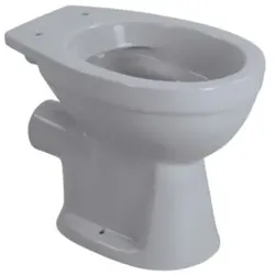 sanicomfort Stand-WC manhattan matt spülrandlos, Abgang waagrecht, Tiefspüler