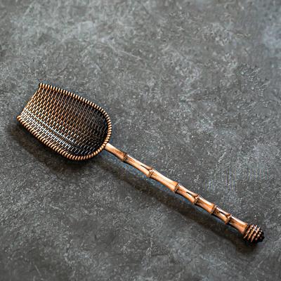 Modern Mode Marketplace Premium Alloy Tea Scoop With Retro Cloud Texture Kung Fu Tea Tool d