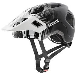 UVEX Fahrradhelm für Kinder react jr. | black-white