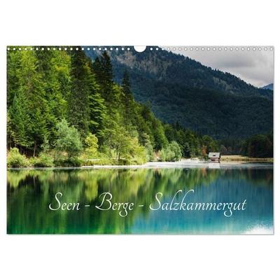 Seen - Berge - Salzkammergut (Wandkalender 2027 DIN A3 quer), CALVENDO Monatskalender