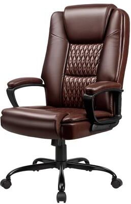 Bossin Big and Tall Office Chair High Back Executive Chair Ergonomic Adjustable Executive Leather Chair,400lbs