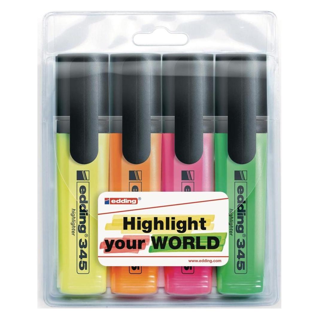 Edding Textmarker 345 4er-Set (4x) (000622)