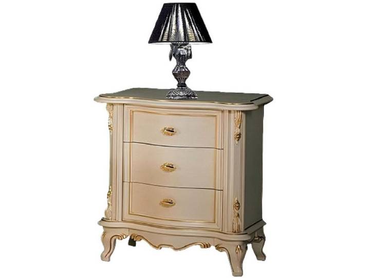 Xlmoebel Nachttisch Eleganter italienischer Nachttisch mit geräumigem Stauraum (Nachttisch, 1-St., Nachttisch), Hergestellt in Italy