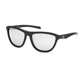 Adidas, Herren, Sportbrille, ES0001 S3 (Black Matt, Matte Black, Smoke), Schwarz