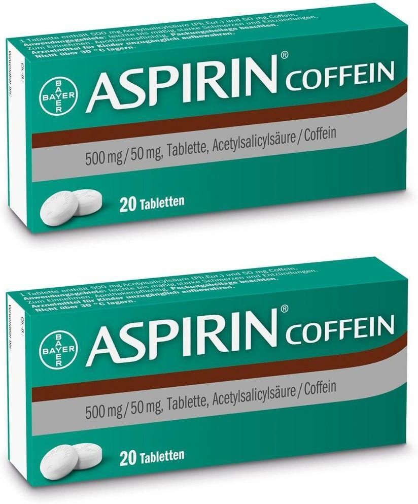 Aspirin Coffein Tabletten 2x 2x20 St