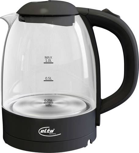 Elta GWK-2200.4T Wasserkocher Überhitzungsschutz Glas Fassungsvermögen: 1.7l