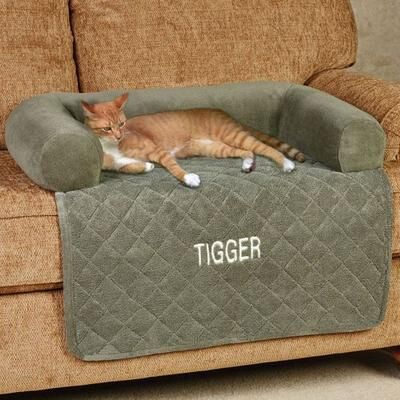 P/Kaufmann Home Ultimate Microplush Bolstered Pet Cover, Medium Plus, Chocolate