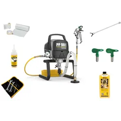 WAGNER PowerPainter 90 Extra skid + Düsenverlängerung 50cm + Düse 519 + TipClean +  3x Abklebe-Set