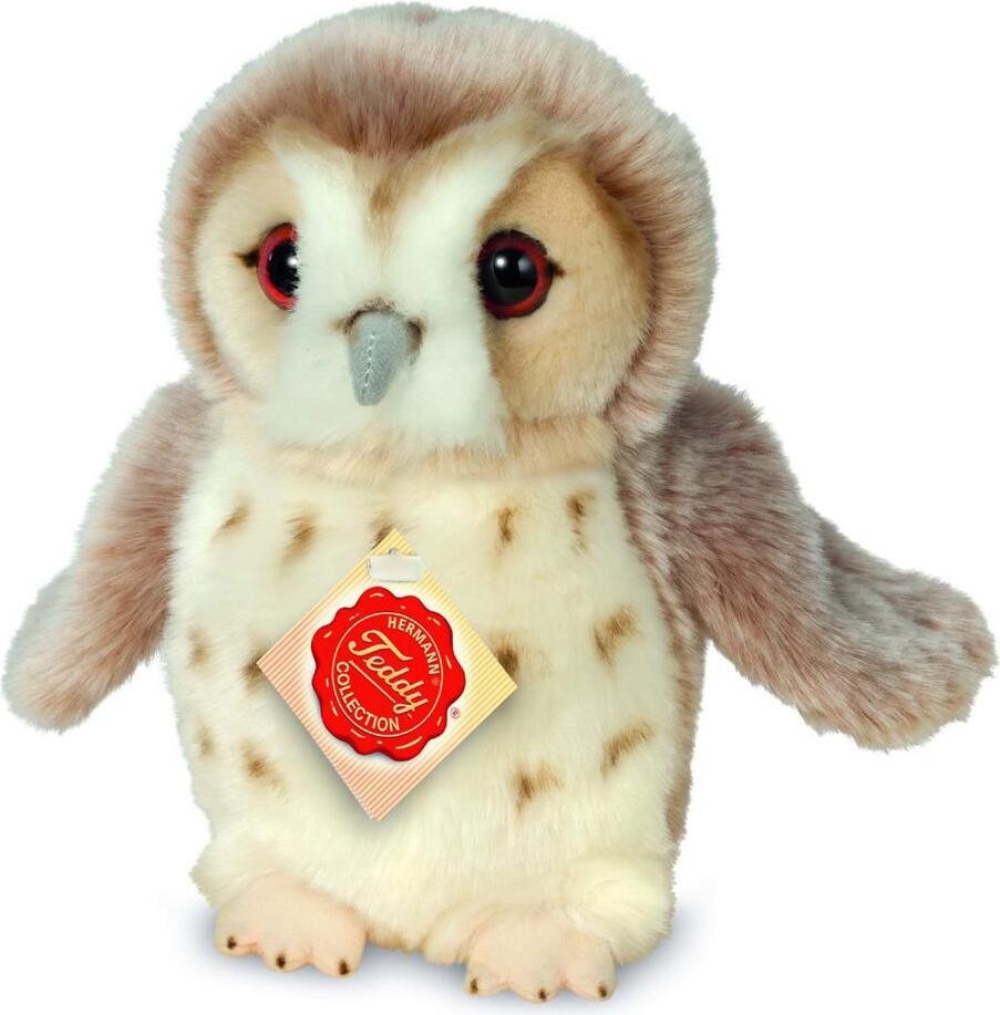 Teddy-Hermann knuffel uil beige 20 cm