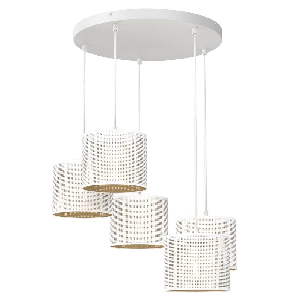 Luminex hanglamp Jovin wit metaal