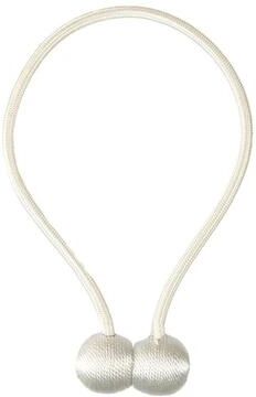 Uplift Essentials Magnetic Pearl Ball Curtain Tiebacks white