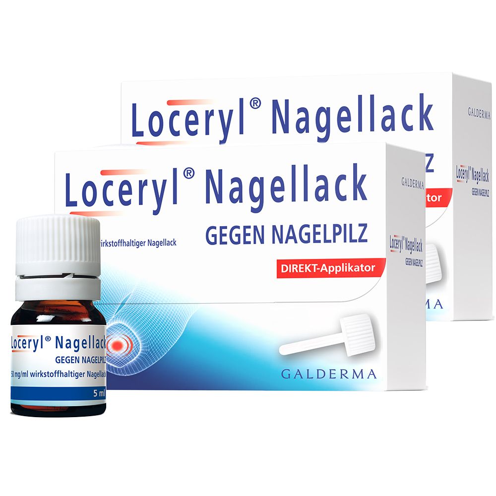 Loceryl Nagellack gegen Nagelpilz Doppelpack 2x5 ml Wirkstoffhaltiger