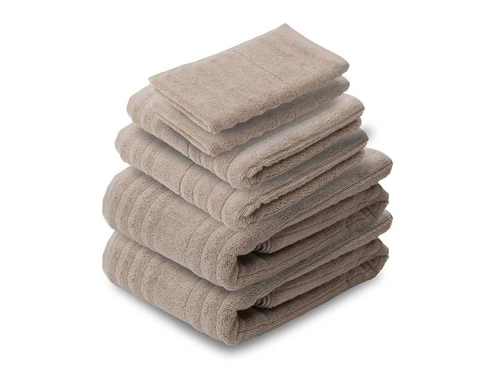 Serviettes de bain Mailand Bamboo - 6 Marron/Taupe