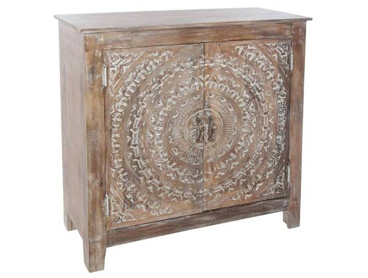Buffet 2 portes  Shirel  manguier 90x90cm - Atmosphera Créateur d'intérieur