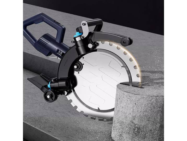 Scie à anneau électrique haute puissance, machine de découpe de mur en béton, machine de découpe de pierre multifonctionnelle, 4500W gisam scie circulaire outils de jardinage tronconneuse a batterie