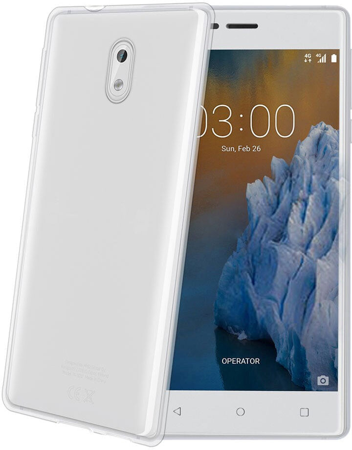 Nokia 3 Celly Gelskin TPU Cover Gennemsigtig