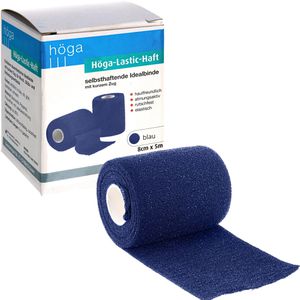 Höga Kompressionsbinden Lastic-Haft, selbstklebend, Kurzzug, dauerelastisch, grün, atmungsaktiv, 8 cm x 5 m
