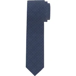 Krawatte OLYMP "Seidenkrawatte", Herren, blau, Seide, Minimalmuster, Krawatten
