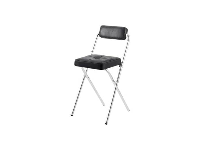 IUVYTA Klappbare Barhocker-Stühle Mit Thekenhöhe Küchenhocker, platzsparende moderne Möbel(45cm-black)