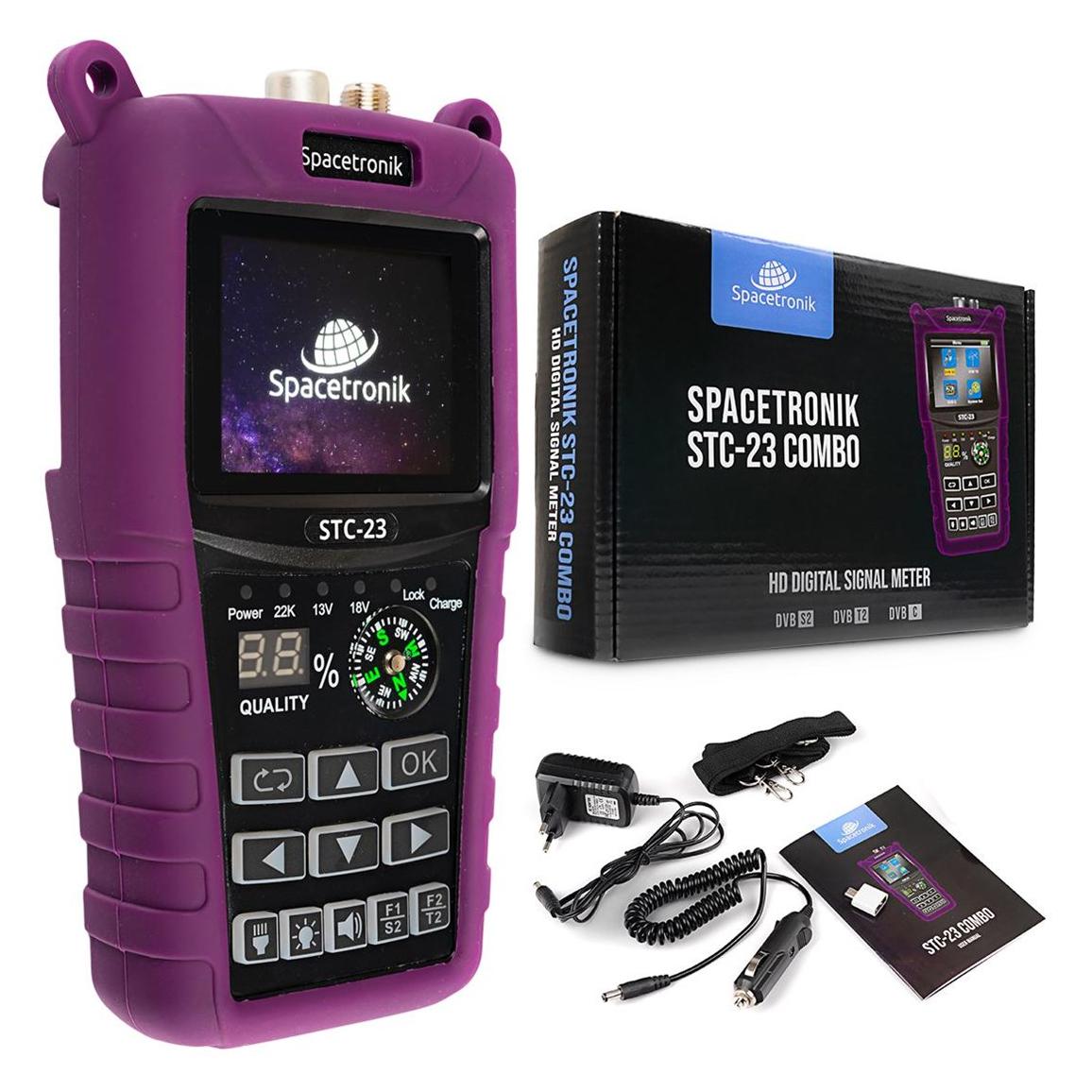 Satellitenmessgerät Spacetronik STC-23 VF6800 Combo DVB-S2+T2/C (29707)