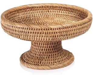 Zodax Heritage Weave Rattan Artistry Footed Bowl