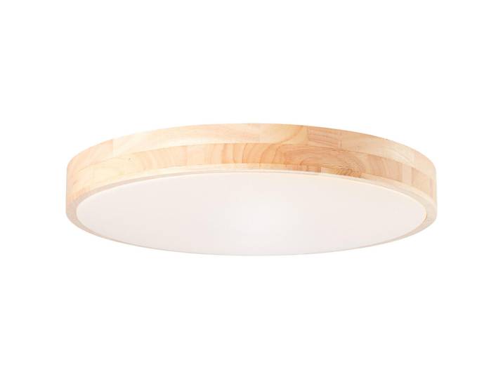 Brilliant Deckenleuchte Slimline G80570A75, Mehrfarbig, Holz, Rund, LED integrated, 50x8x50 cm, Lampen & Leuchten, Innenbeleuchtung, Deckenleuchten, Deckenleuchten