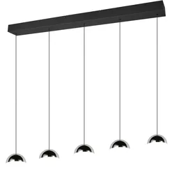 Pendelleuchte LED SANTA (BHT 114x150x10 cm) - silber - BHT 114x150x10 cm