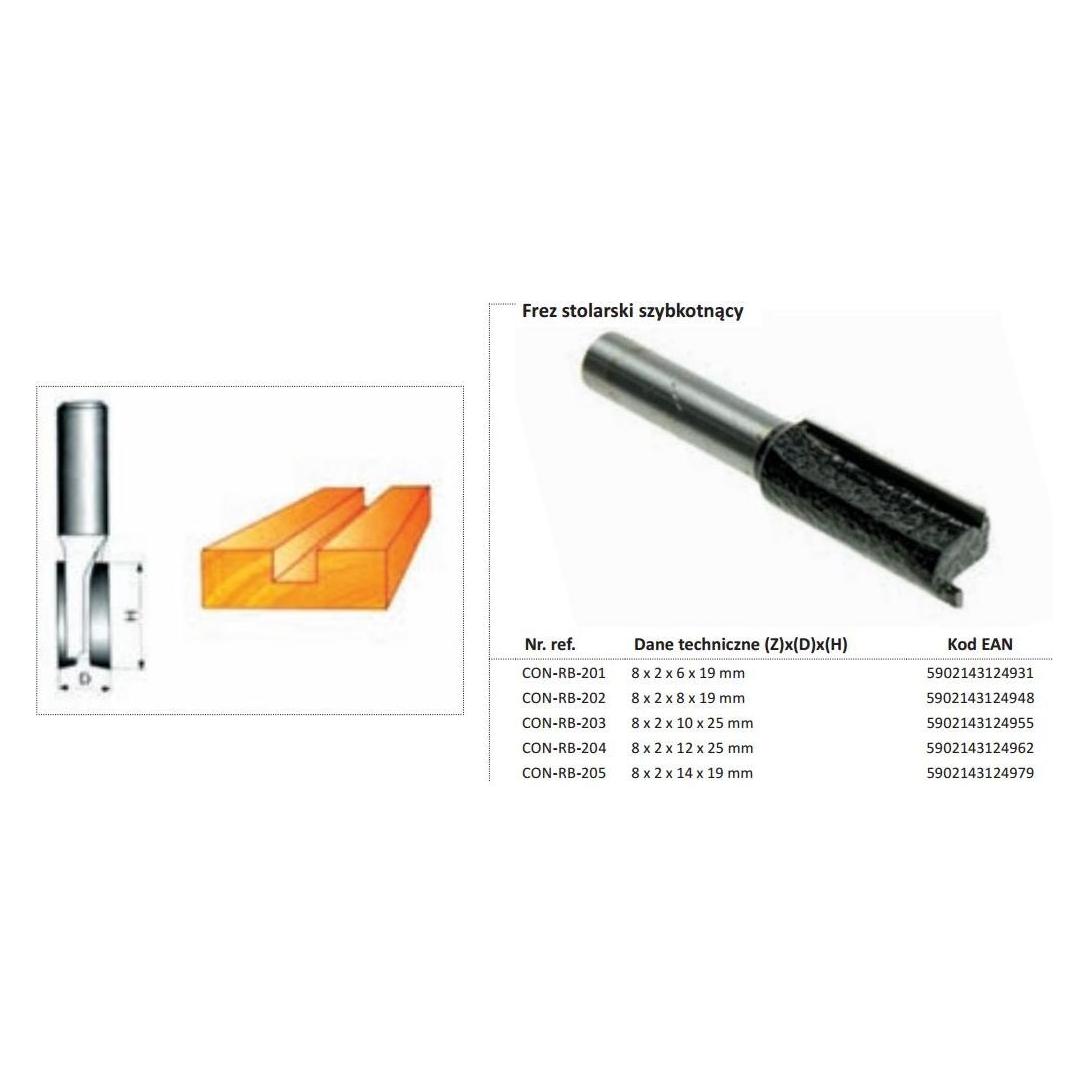 Drel Condor Holzschneider gerade FI = 12 x 25 mm Pfund 8mm ohne Lager (35613855)