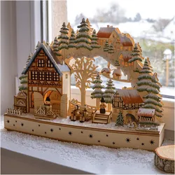 HTI-Living, Weihnachtsbeleuchtung, Lichterbogen Winterliche Dorfidylle