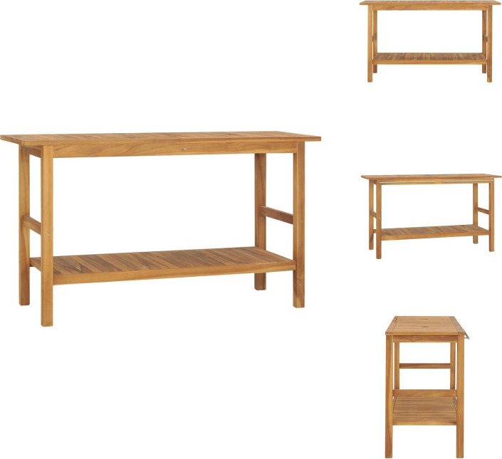 vidaXL Waschtisch Massivholz Teak 132x45x75cm - Badezimmerwaschtische