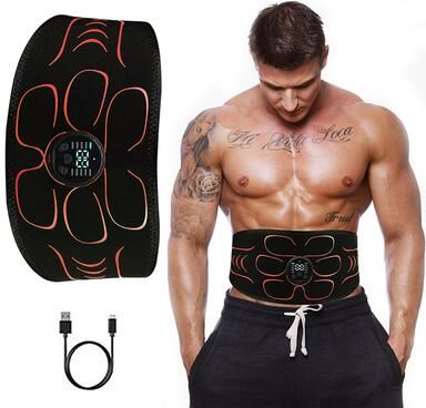 Inspire Daily Merch EMS Abdominal Muscle Trainer Belt USB Rechargeable Core Toning Waist Slimming Fitness Device EMS Abdominal Muscle Trainer Belt USB Rechargeable Core Toning Waist Slimming Fitness Device