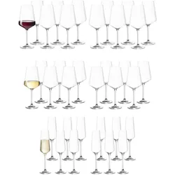 GLÄSERSET Puccini transparent 36er Set