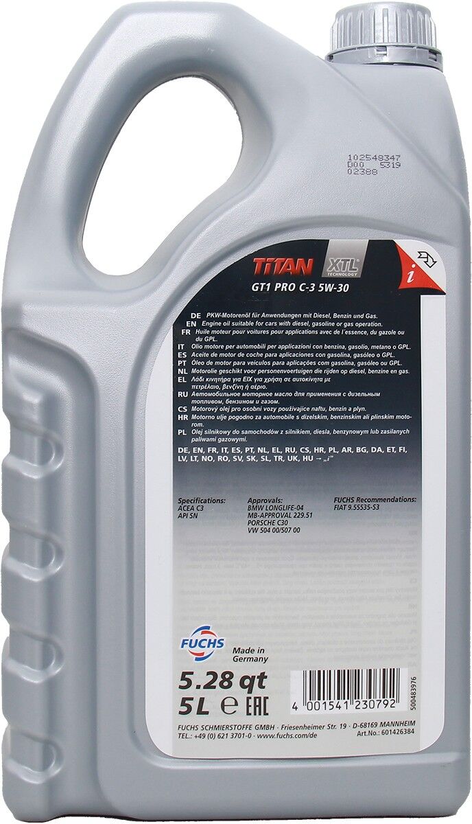FUCHS 601426384 Engine oil
